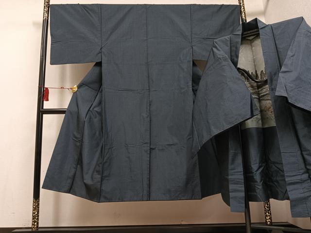 平和屋着物●男性 本場大島紬 アンサンブル 正絹 逸品 AABF5380ph