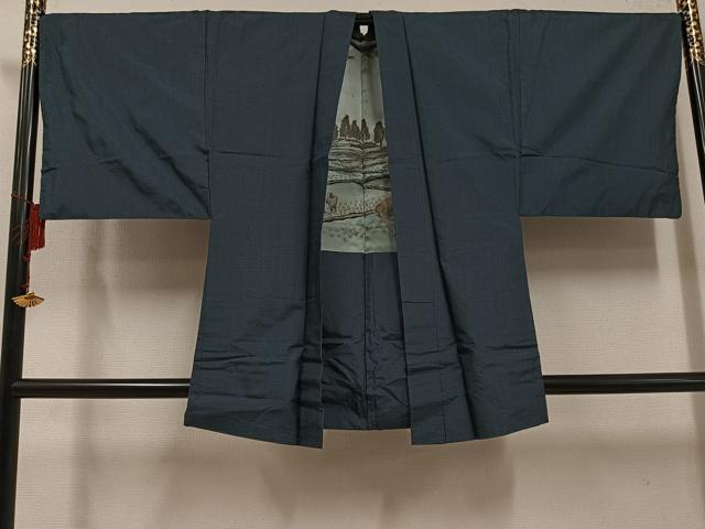 平和屋着物●男性 本場大島紬 アンサンブル 正絹 逸品 AABF5380ph