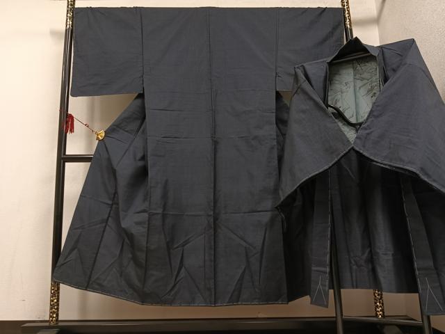 平和屋着物●男性 本場大島紬 アンサンブル 100亀甲 総詰め 正絹 逸品 未使用 AABF5381ph