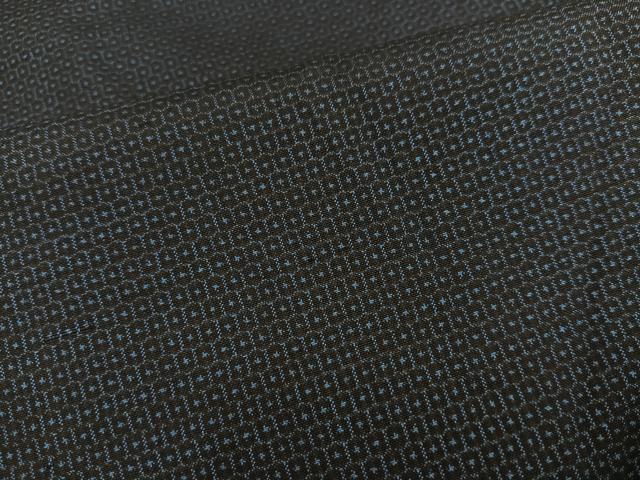 平和屋着物●男性 本場大島紬 アンサンブル 100亀甲 総詰め 正絹 逸品 未使用 AABF5381ph
