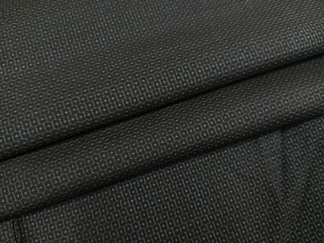 平和屋着物●男性 本場大島紬 アンサンブル 100亀甲 総詰め 正絹 逸品 未使用 AABF5381ph