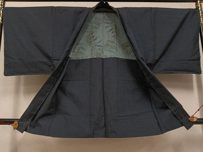 平和屋着物●男性 本場大島紬 アンサンブル 100亀甲 総詰め 正絹 逸品 未使用 AABF5381ph