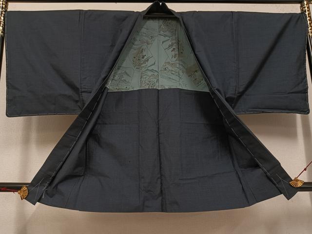 平和屋着物●男性 本場大島紬 アンサンブル 100亀甲 総詰め 正絹 逸品 未使用 AABF5381ph