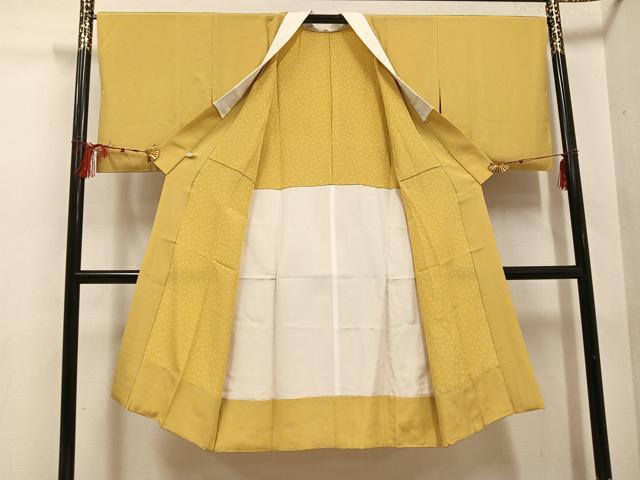 平和屋着物●長襦袢 無双仕立て 唐辛子 半衿刺繍 正絹 逸品 AABF5383ph