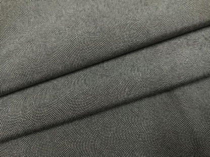 平和屋着物●江戸小紋 極小鮫小紋柄 黒地 正絹 逸品 AABF5393ph