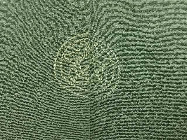 平和屋着物●本加賀友禅作家 鶴見保次 色無地 薄青色 正絹 逸品 AABF5396ph