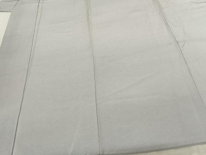 平和屋着物●上質な色無地 蕎麦切色 浜ちりめん 反端付き 正絹 逸品 未使用 AABF5403fy