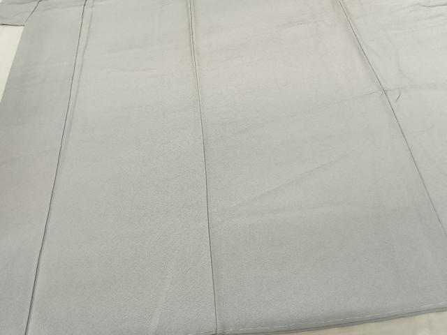 平和屋着物●上質な色無地 蕎麦切色 浜ちりめん 反端付き 正絹 逸品 未使用 AABF5403fy