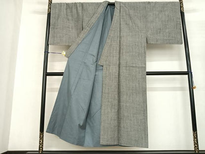 平和屋着物●男性 紬 アンサンブル 霞文 正絹 逸品 AABF5408fy