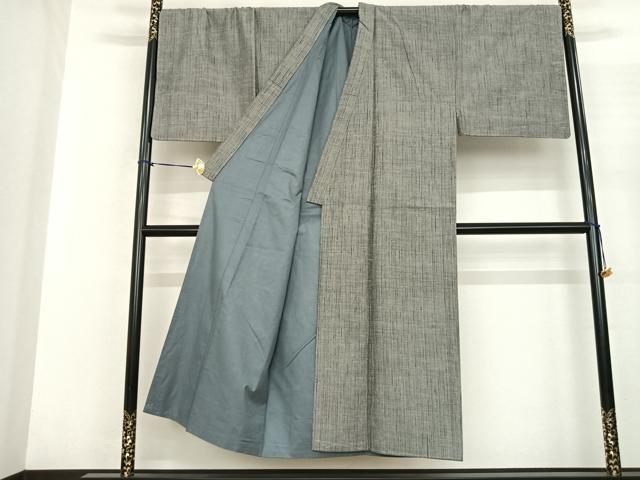 平和屋着物●男性 紬 アンサンブル 霞文 正絹 逸品 AABF5408fy