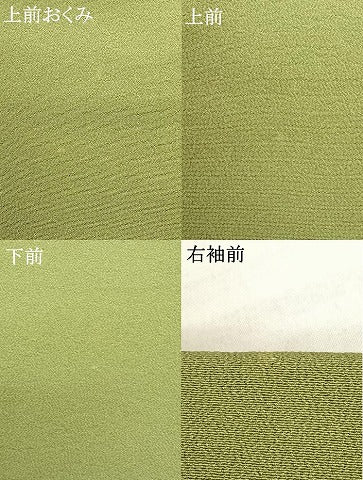 平和屋着物●上質な色無地 青丹色 三越扱い 正絹 逸品 AABF5410fy