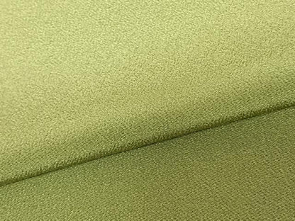 平和屋着物●上質な色無地 青丹色 三越扱い 正絹 逸品 AABF5410fy