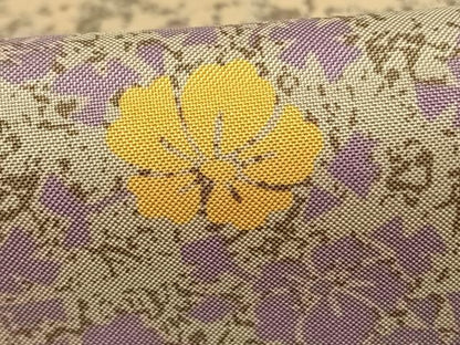 平和屋着物●本場染大島紬 舞花文 正絹 逸品 AABF5411fy