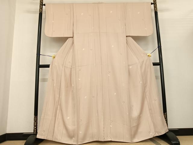 平和屋着物●上質な小紋 丸文 正絹 逸品 AABF5414fy