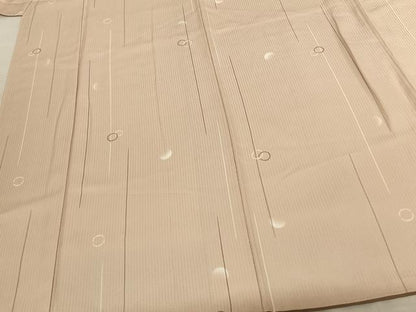 平和屋着物●上質な小紋 丸文 正絹 逸品 AABF5414fy