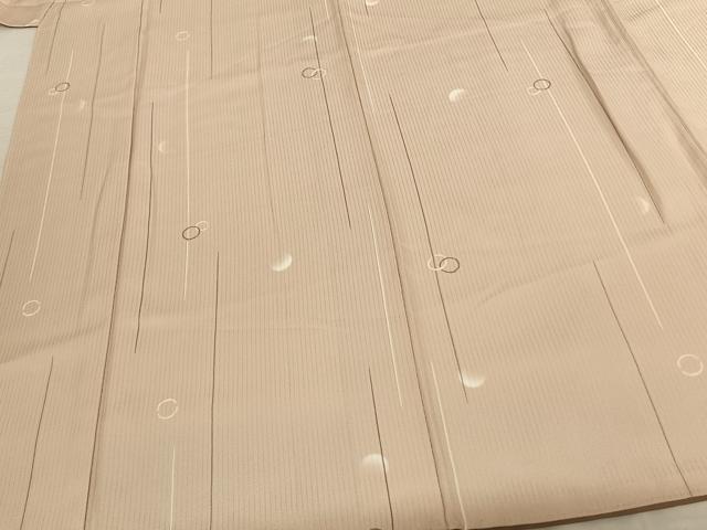 平和屋着物●上質な小紋 丸文 正絹 逸品 AABF5414fy