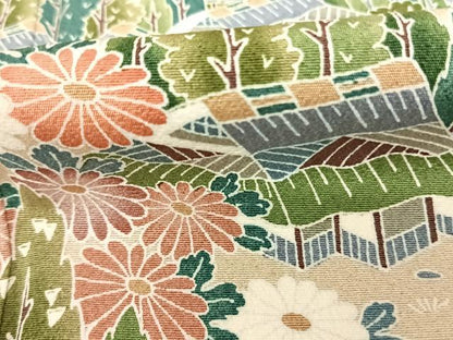平和屋着物●訪問着 風景文 暈し染め 証紙付き 正絹 逸品 AABF5417fy