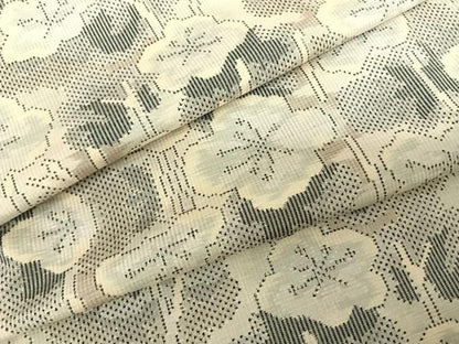 平和屋着物●本場大島紬 一元総絣 舞花文 正絹 逸品 AABF5421fy