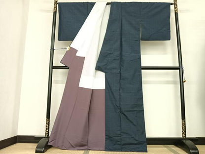 平和屋着物●本場大島紬 亀甲絣 正絹 逸品 AABF5422fy