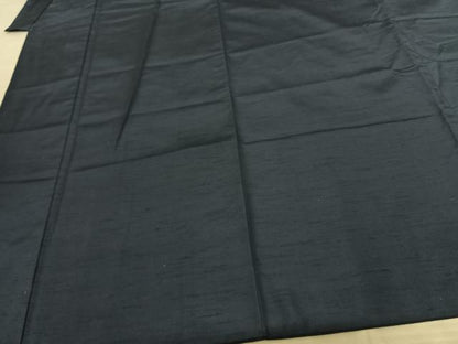 平和屋着物●男性 紬 紺瑠璃色 キングサイズ 正絹 逸品 AABF5426fy