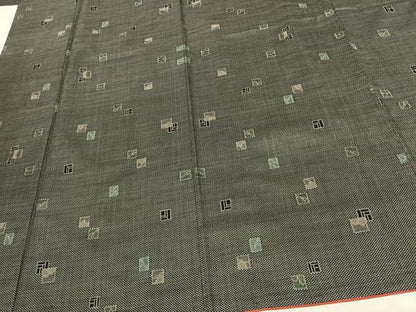 平和屋着物●本場大島紬 一元絣 色紙文 正絹 逸品 AABF5427fy