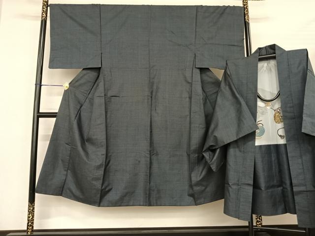 平和屋着物●男性 本場大島紬 アンサンブル 100亀甲 総詰め 正絹 逸品 AABF5437fy