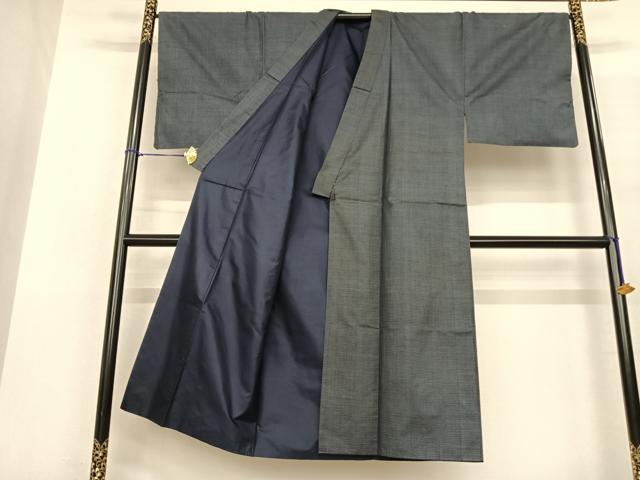 平和屋着物●男性 本場大島紬 アンサンブル 100亀甲 総詰め 正絹 逸品 AABF5437fy