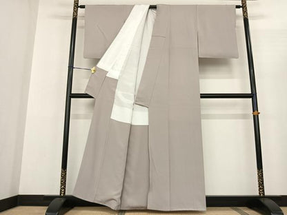 平和屋着物●上質な色無地　紫水晶色　正絹　逸品　未使用　AABF5443fy
