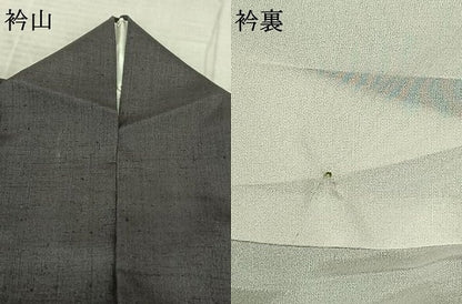 平和屋着物●本場結城紬 重要無形文化財 訪問着 丸文 金彩 証紙付き 正絹 逸品 AABF5446fy