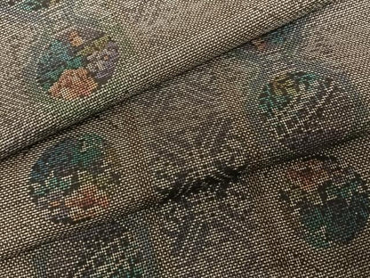 平和屋着物●本場大島紬 カタス9マルキ 泥染め 春秋欄華 やまと誂製 窪田織物謹製 証紙付き 正絹 逸品 未使用 AABF5451fy