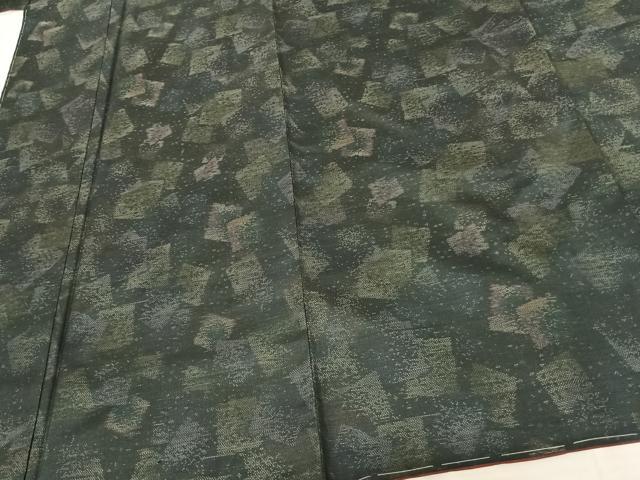 平和屋着物●本場大島紬 カタス9マルキ 色紙重ね文 やまと誂製 大山謹製 証紙付き 正絹 逸品 未使用 AABF5452fy