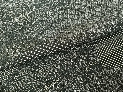 平和屋着物●上質な小紋 作家物 切嵌文 証紙付き 正絹 逸品 AABF5454fy