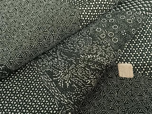 平和屋着物●上質な小紋 作家物 切嵌文 証紙付き 正絹 逸品 AABF5454fy