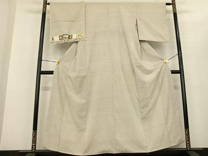 平和屋着物●本塩沢 110亀甲 流水文 証紙付き 正絹 逸品 AABF5458fy