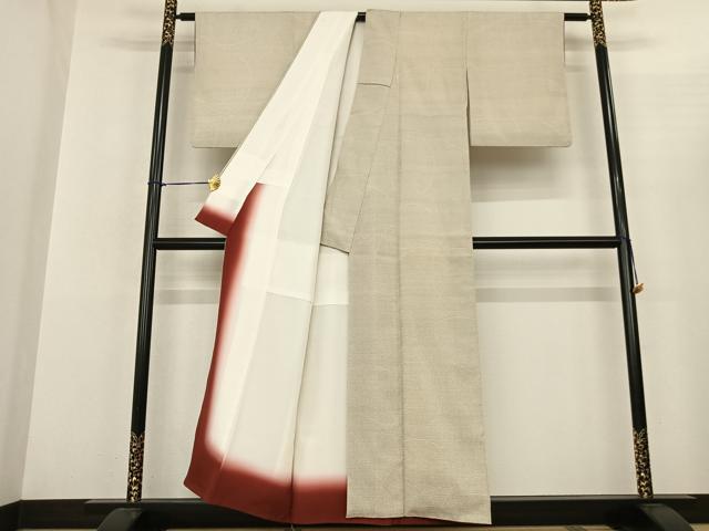 平和屋着物●本塩沢 110亀甲 流水文 証紙付き 正絹 逸品 AABF5458fy