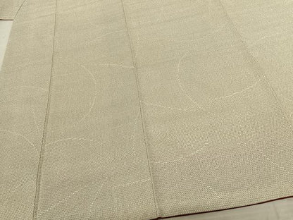 平和屋着物●本塩沢 110亀甲 流水文 証紙付き 正絹 逸品 AABF5458fy
