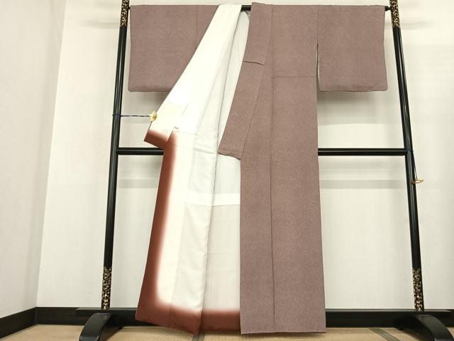 平和屋着物●伝統工芸士 関正三郎 江戸小紋 鮫小紋柄 浜ちりめん 反端付き 正絹 逸品 AABF5461fy