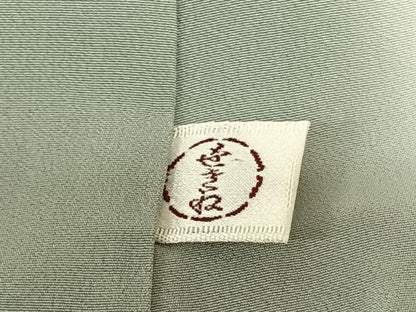 平和屋着物●上質な紬 横縞 正絹 逸品 AABF5463fy