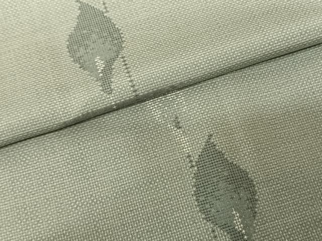平和屋着物●本場大島紬 カタス9マルキ 草木色泥染 初恋花 株式会社大山謹製 証紙付き 正絹 逸品 AABF5470fy