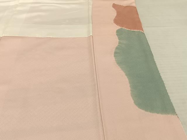 平和屋着物●訪問着 刺繍 流水花文 金彩 正絹 逸品 AABF5472fy