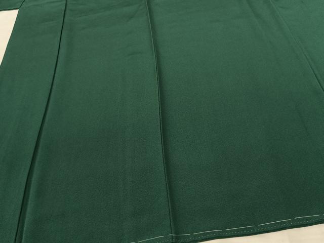 平和屋着物●上質な色無地 萌葱色 反端付き 正絹 逸品 未使用 AABF5479fy