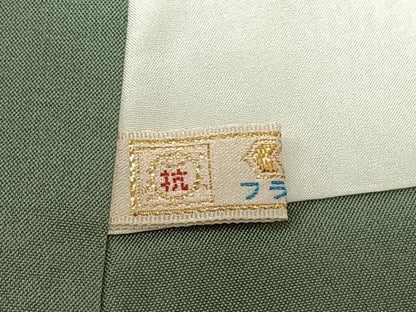 平和屋着物●本場大島紬 カタス7マルキ 泥染め 切嵌吉祥文 馬張子 証紙付き 正絹 逸品 AABF5483fy