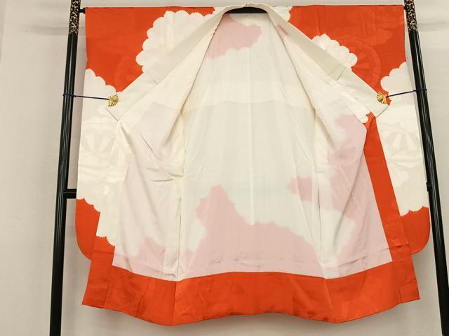 平和屋着物●豪華振袖・長襦袢(袷)セット 草花文 暈し染め 金彩 正絹 逸品 AABF5488fy