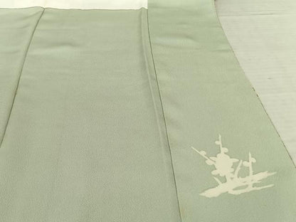 平和屋着物●訪問着 作家物 型染め 松皮菱文 正絹 逸品 AABF5490fy
