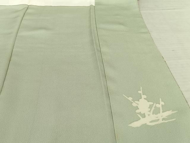 平和屋着物●訪問着 作家物 型染め 松皮菱文 正絹 逸品 AABF5490fy