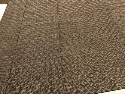平和屋着物●本場大島紬 龍郷絣 秋名バラ 正絹 逸品 AABF5493fy