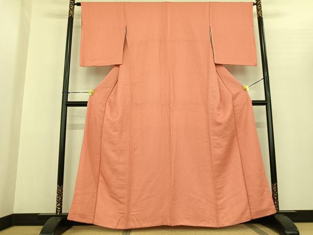 平和屋着物●上質な色無地 東雲色 正絹 逸品 AABF5494fy