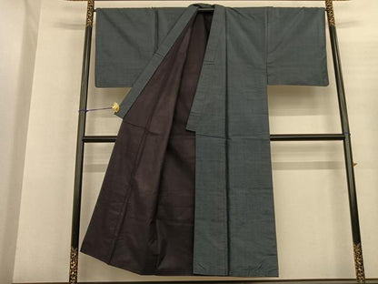 平和屋着物●男性 本場村山大島紬 アンサンブル 亀甲絣 正絹 逸品 AABF5495fy