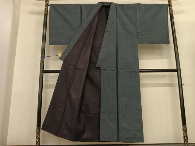 平和屋着物●男性 本場村山大島紬 アンサンブル 亀甲絣 正絹 逸品 AABF5495fy