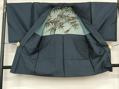 平和屋着物●男性 本場村山大島紬 アンサンブル 亀甲絣 正絹 逸品 AABF5495fy
